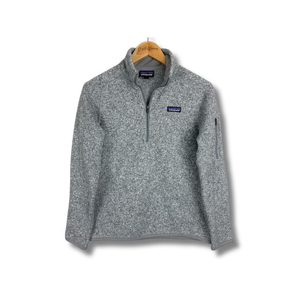 Patagonia Tops - Patagonia Women's Better Sweater 1/4 Zip Fleece Birch White Gray M Gorpcore